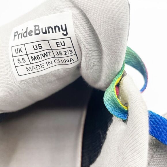 Pride Bunny leather and suede sneakers - M6 / W7 unisex - Picture 9 of 11